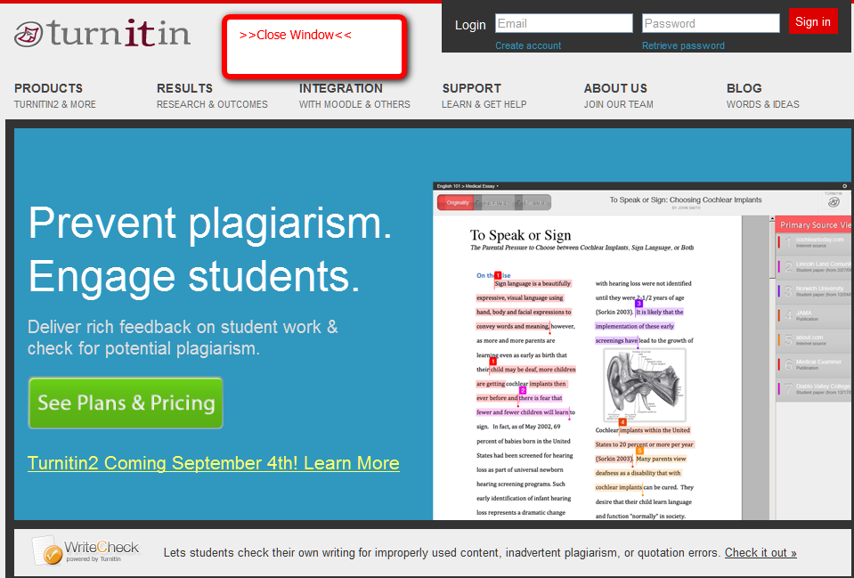 Turnitin software, free download For Windows 10